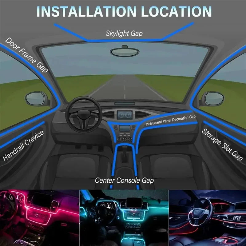 Éclairage RGB Ambiant pour Voiture 🚗